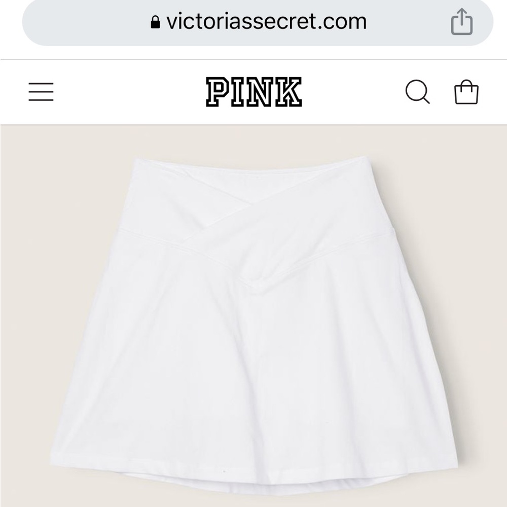PINK activewear v-front skort with pocket